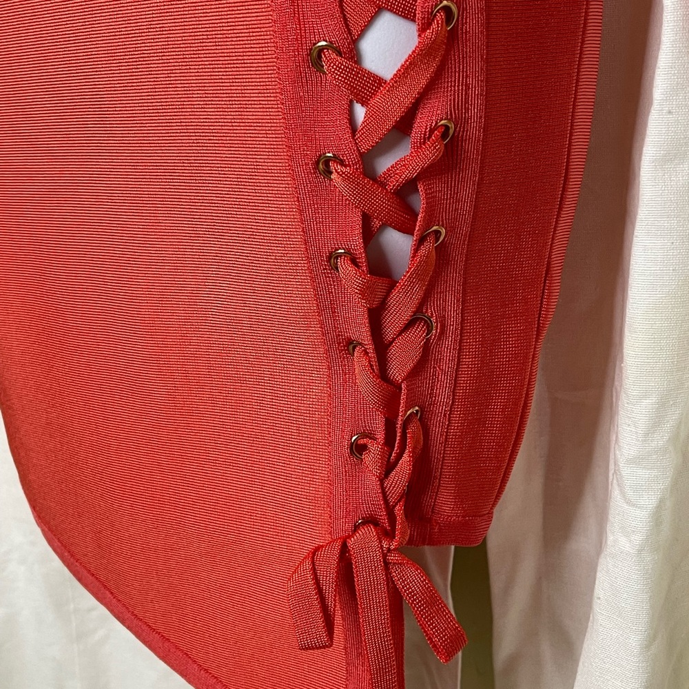 Bodycon Orange Dress - Picture 4 of 8
